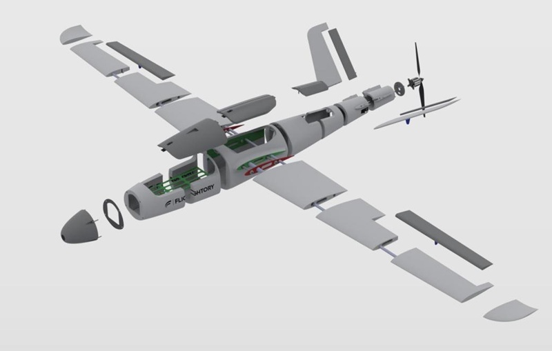 غلاف هيكل UAV PDCPD
